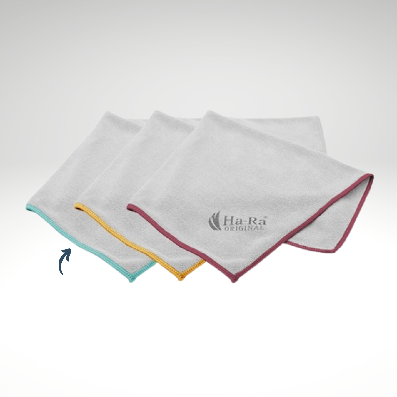 Ha-Ra Star doek Antraciet-Indigoturquoise