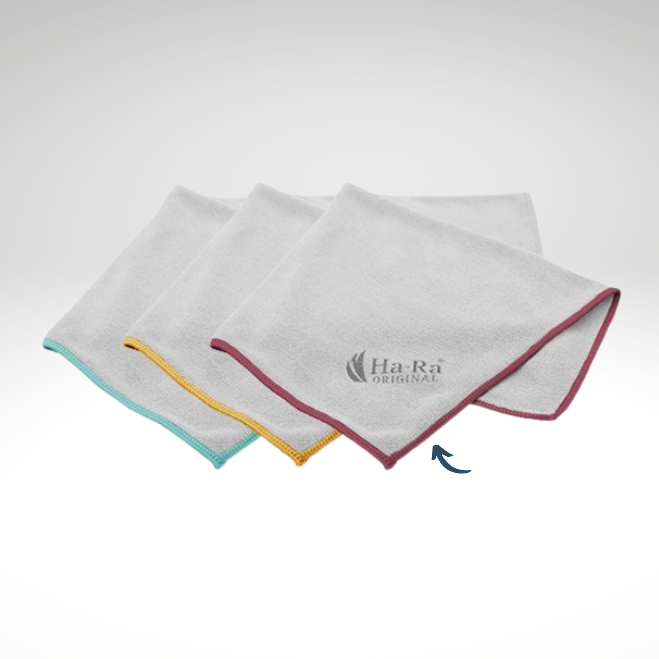 Ha-Ra Star Doek Antraciet-Karmijnrood